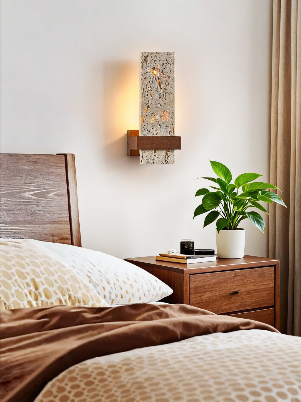 Terra Travertine Wall Light