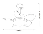 Terra Walnut Ceiling Fan Light