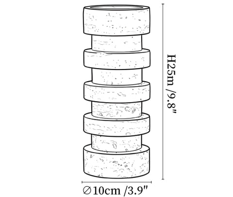 Terrace Stone Candle Holder