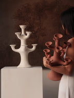 Terracotta Tree Candelabra