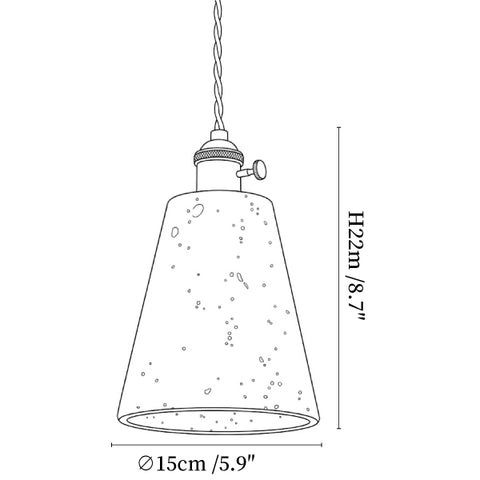 Terraform Travertine Pendant Light