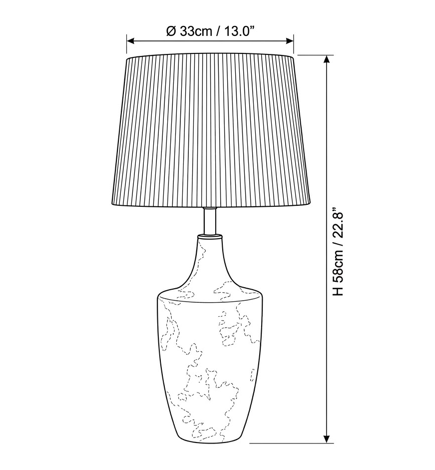 Patina Vase Table Lamp