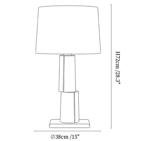 Tessaro Stacked Table Lamp