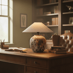 Textured Ceramic Jar Table Lamp