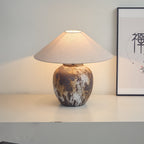 Textured Ceramic Jar Table Lamp