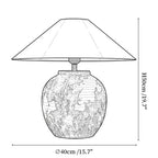 Textured Ceramic Jar Table Lamp