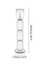 Textured Layered Glass Floor Light