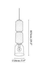 Textured Layered Glass Pendant Light