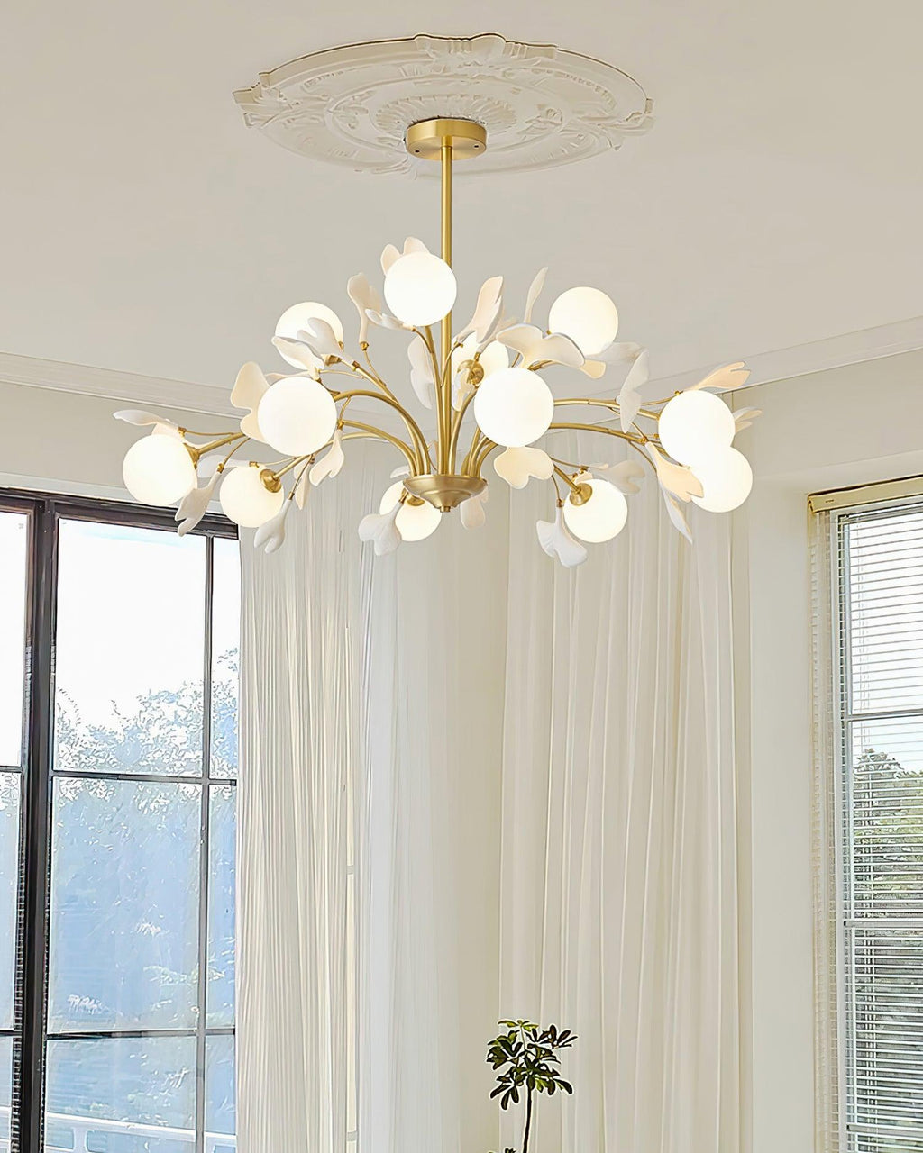 Thalassa Gingko Chandelier