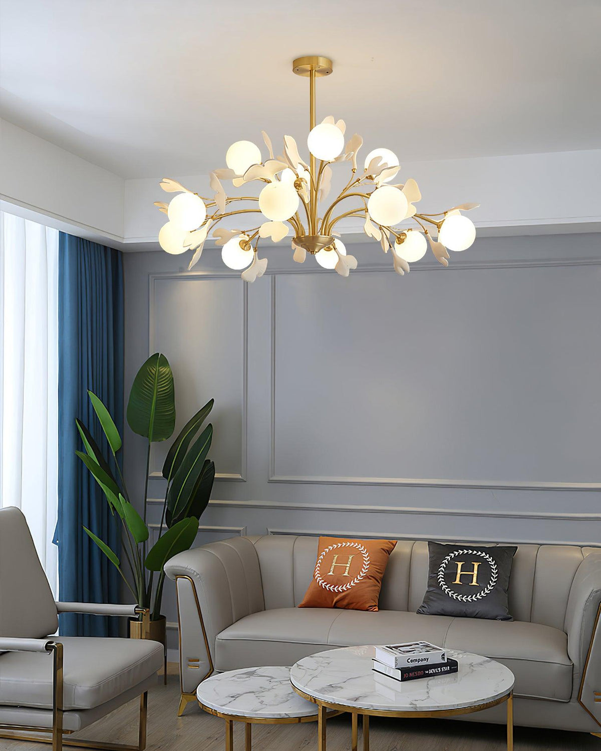 Thalassa Gingko Chandelier
