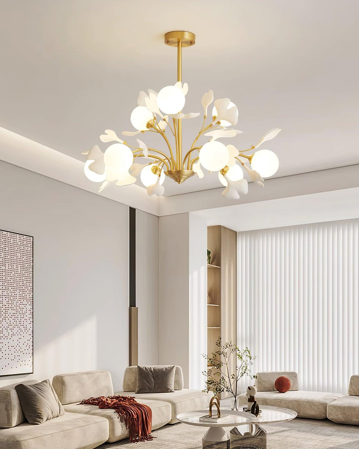 Thalassa Gingko Chandelier