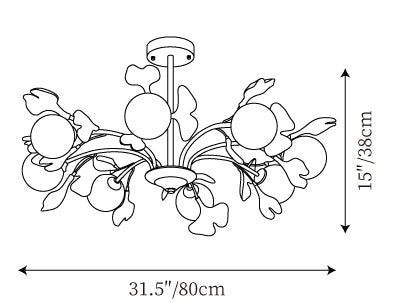 Thalassa Gingko Chandelier