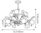 Thalassa Gingko Chandelier