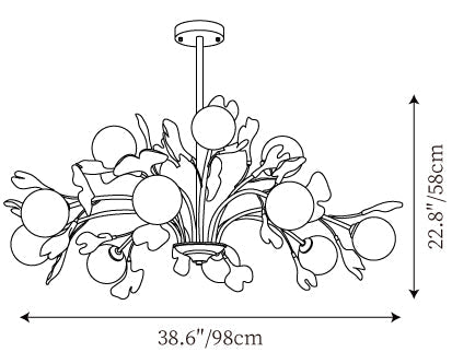 Thalassa Gingko Chandelier