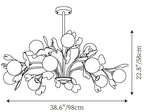 Thalassa Gingko Chandelier