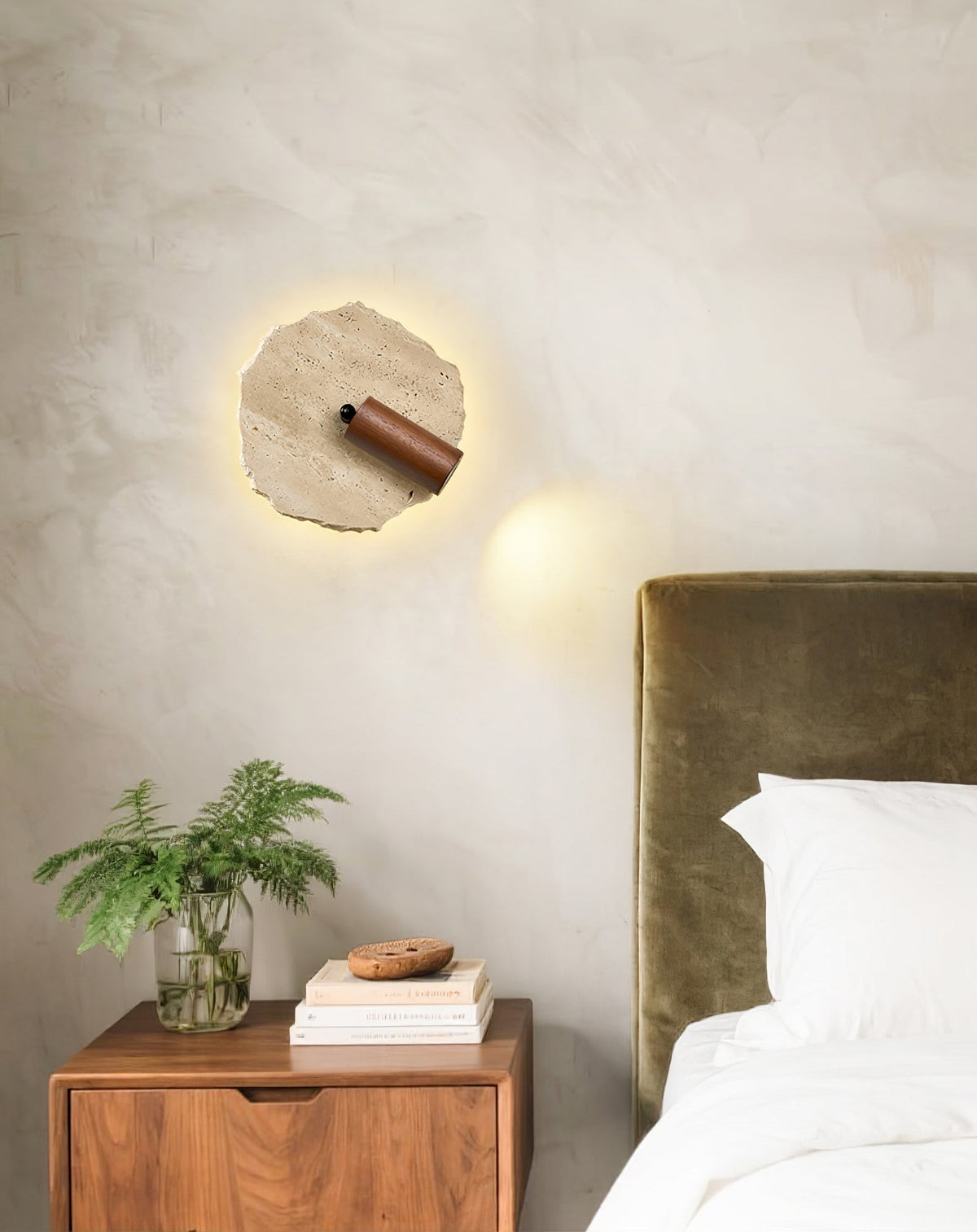 Thalos Travertine Wall Light