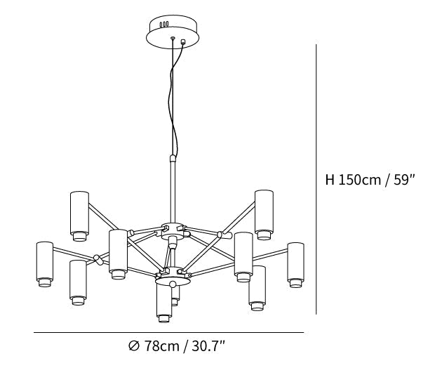 The M Pendant light