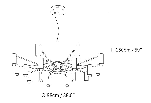 The M Pendant light