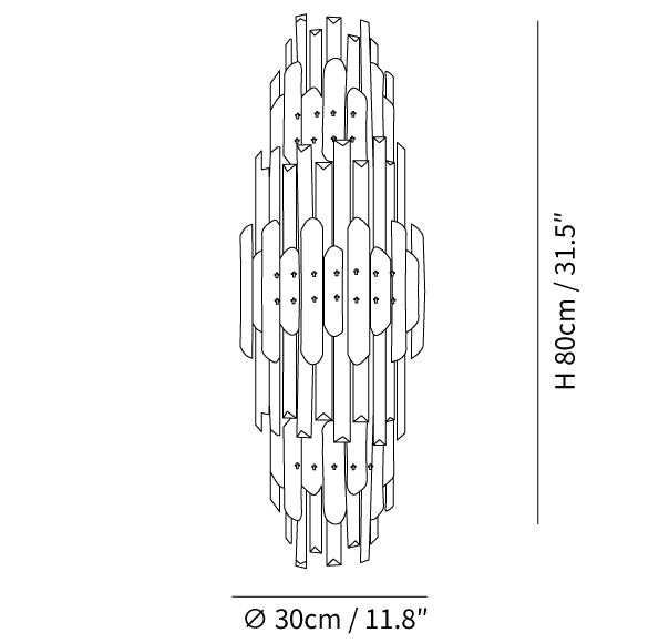 Theoretical Three Layer Wall Light