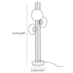 Three Lava Glass Floor Lamp