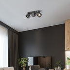 Three - heads Rotating Folding Ceiling Lamp