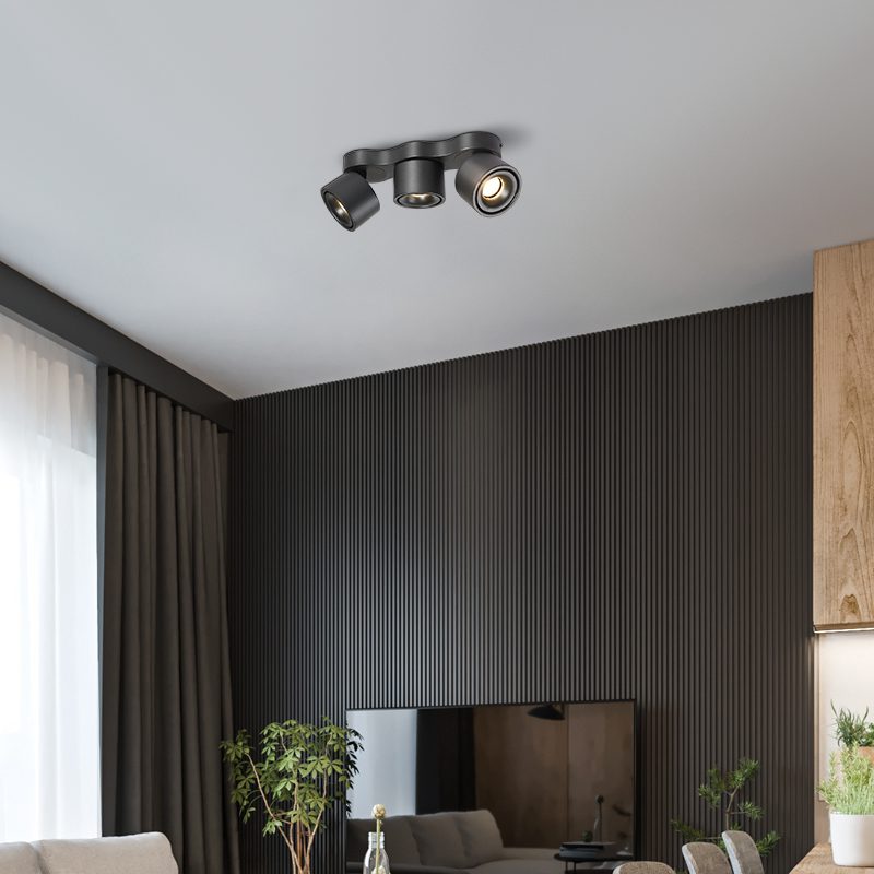 Three - heads Rotating Folding Ceiling Lamp