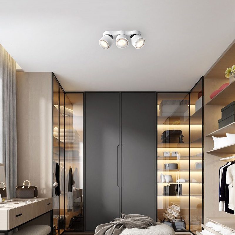 Three - heads Rotating Folding Ceiling Lamp