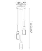 Tiered Alabaster Cluster Chandelier