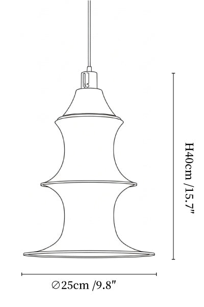 Tiered Column Pendant Light