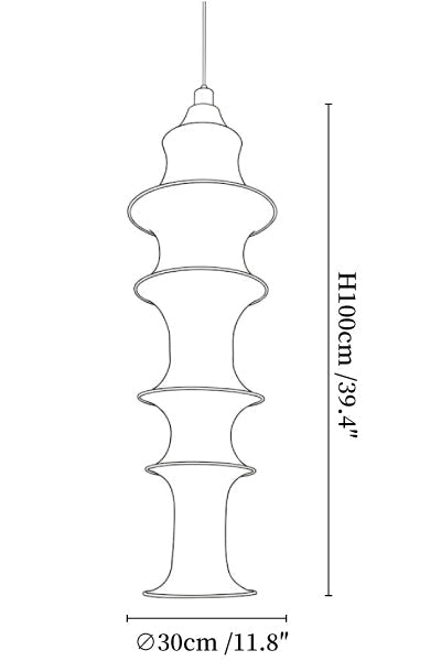 Tiered Column Pendant Light