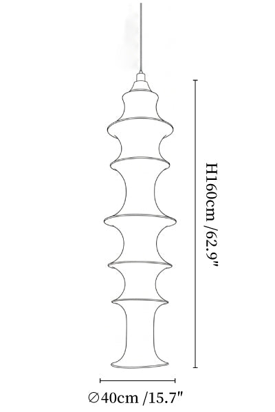Tiered Column Pendant Light