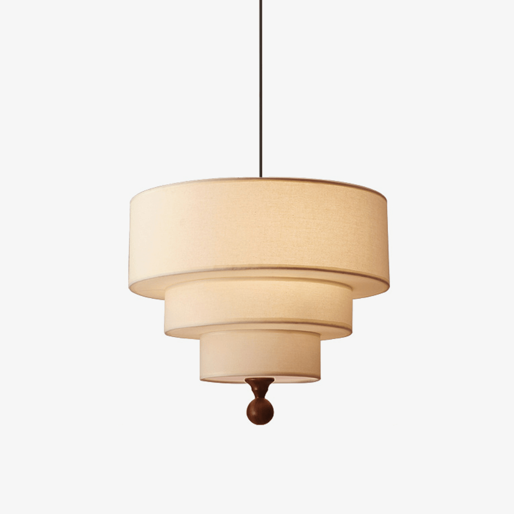 Tiered Fabric Pendant Light