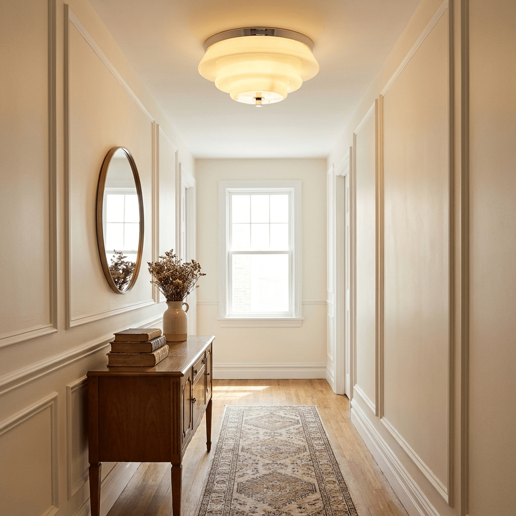 Tiered Glass Wall Lamp