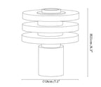 Tiered Obelisk Alabaster Table Lamp