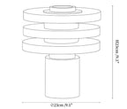 Tiered Obelisk Alabaster Table Lamp