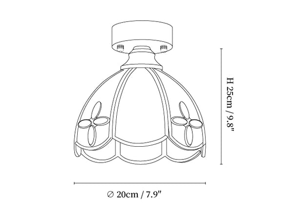 Tiffany Floral Ceiling Lamp