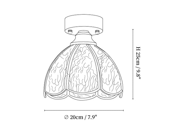 Tiffany Floral Ceiling Lamp