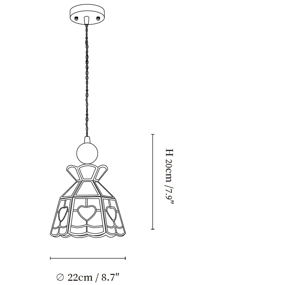 Tiffany Stained Glass Pendant Lamp