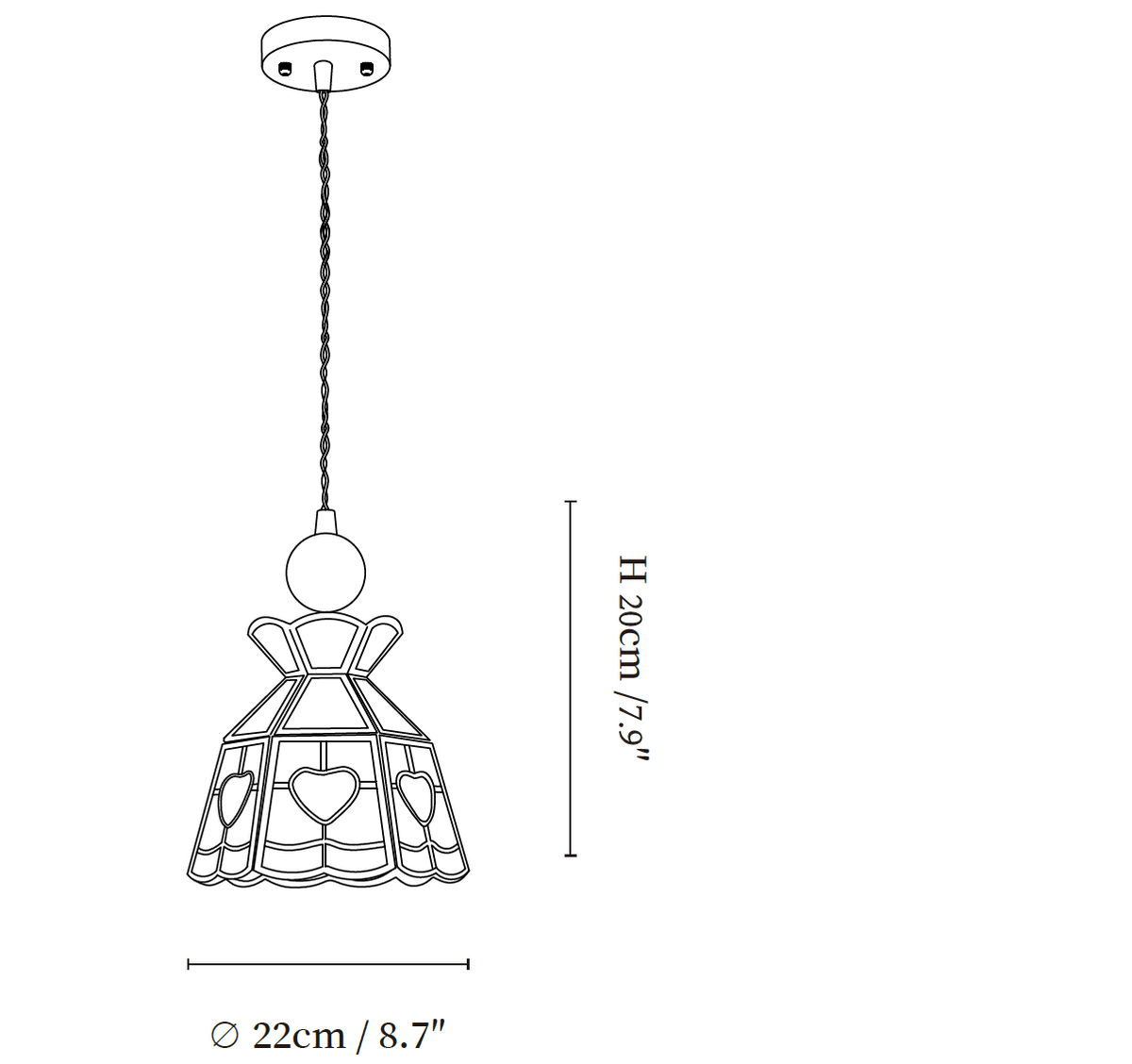 Tiffany Stained Glass Pendant Lamp