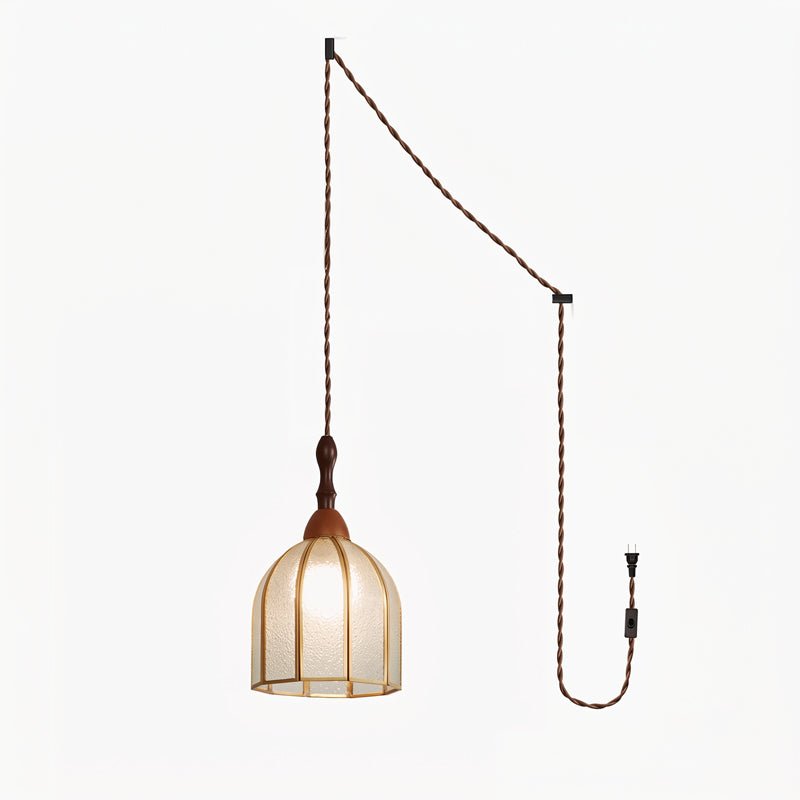 Tiffany Stained Glass Swag Pendant Lamp
