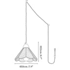 Tiffany Stained Glass Swag Pendant Lamp