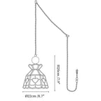 Tiffany Stained Glass Swag Pendant Lamp