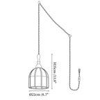 Tiffany Stained Glass Swag Pendant Lamp