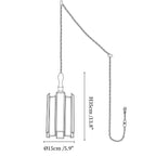 Tiffany Stained Glass Swag Pendant Lamp