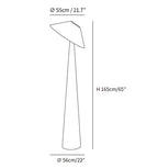 Tilt Hat Wooden Floor Lamp