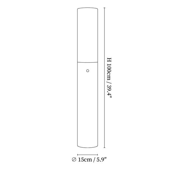 Timber Column Floor Lamp