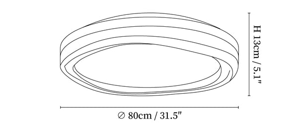Timber Round Wood Ceiling Lamp