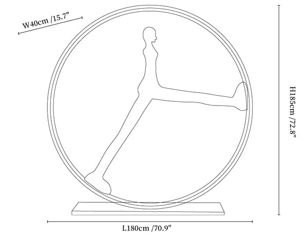Time Walker Sculpture Floor Lamp