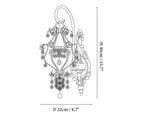 Timon Crystal Wall Lamp