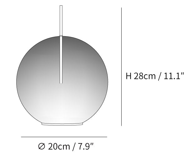 Tindari Glass Table Lamp